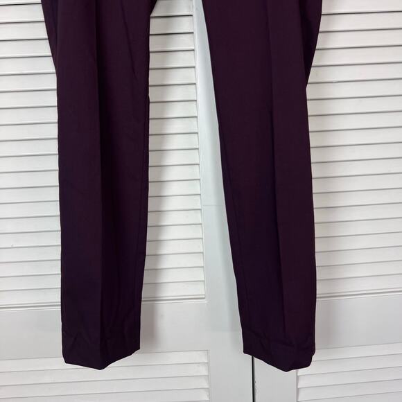 H&M Burgundy Skinny Fit Stretch Dress Pants Mens 40 Regular - Picture 4 of 7